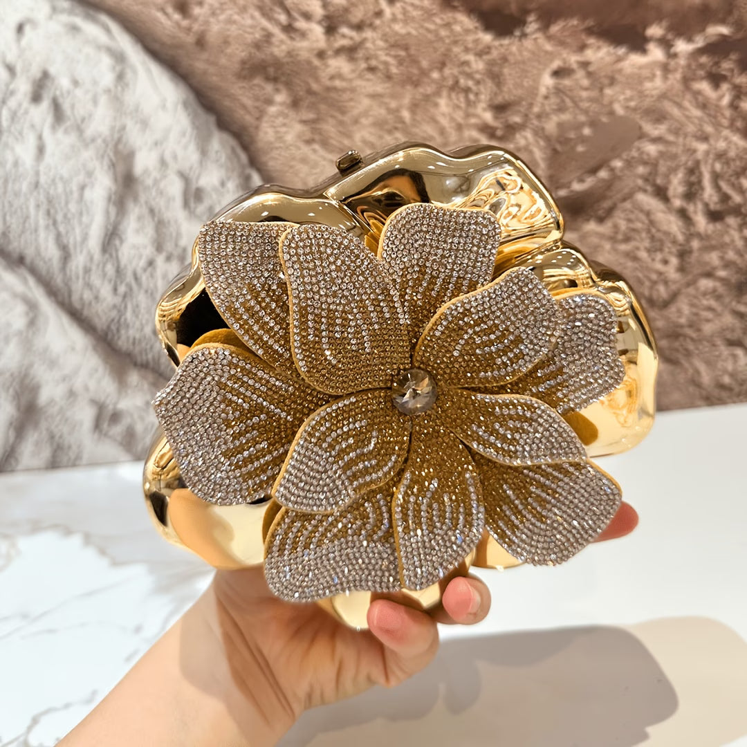 Radiance - Bolsa Flor Dourada | Art in Bags