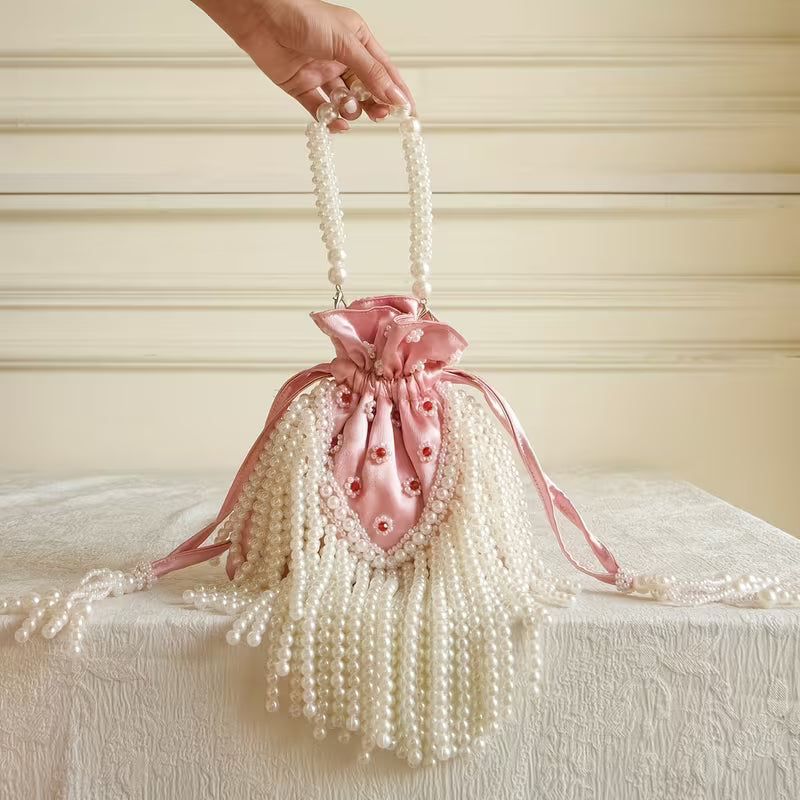 PearlBlossom - Bolsa Pérola Tecido | Art in Bags