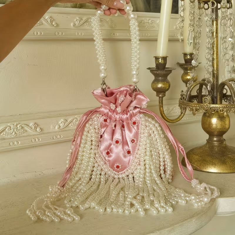 PearlBlossom - Bolsa Pérola Tecido | Art in Bags