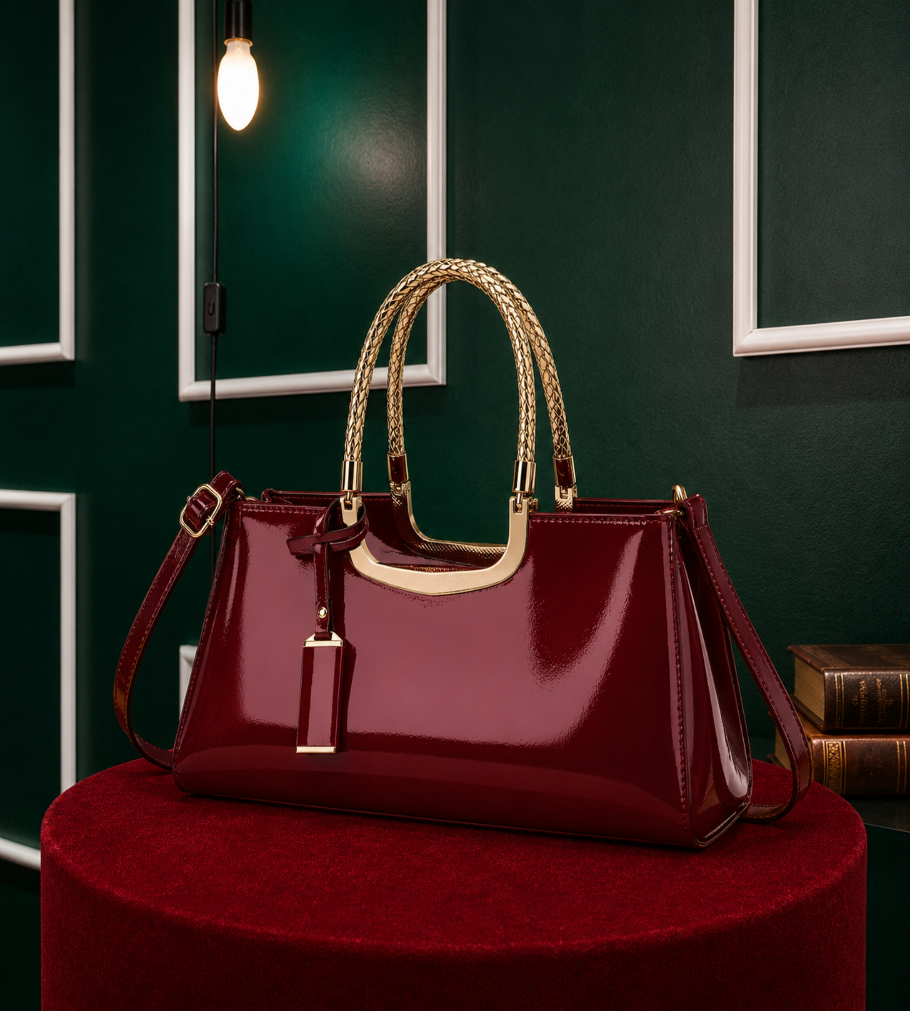Èbène - Bolsa Vinil Alça Dourada | Art in Bags