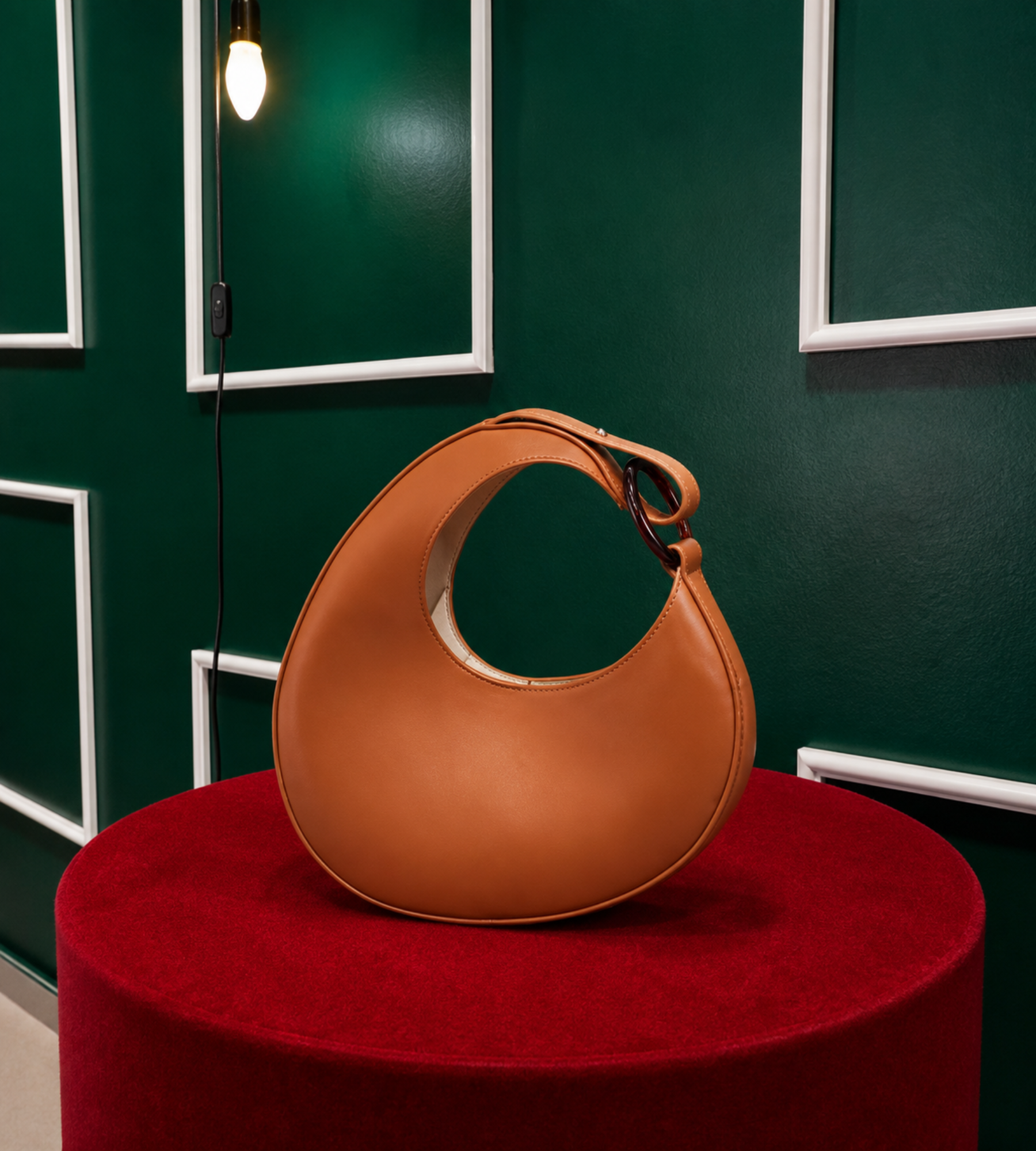 HaloBag - Bolsa Couro Alça Circulo | Art in Bags