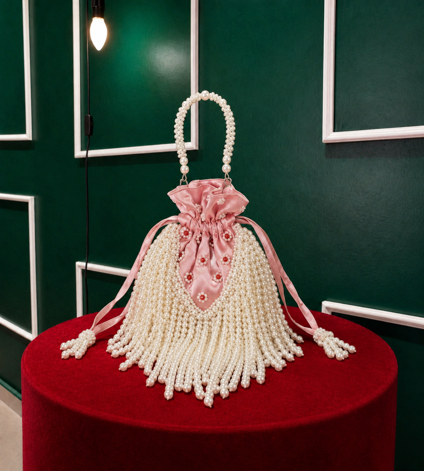 PearlBlossom - Bolsa Pérola Tecido | Art in Bags