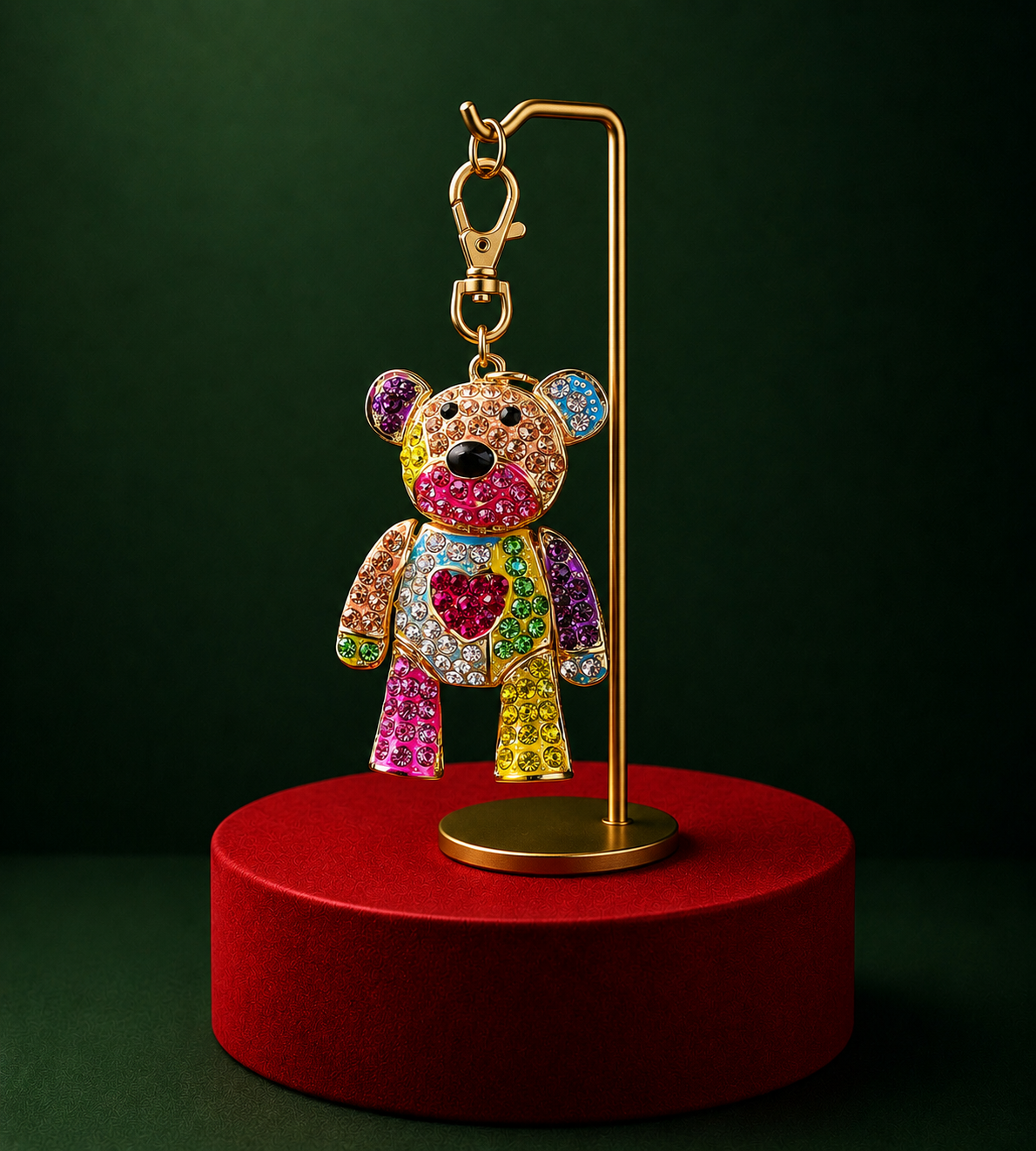 Bag Charm Urso Coração | Art in Bags