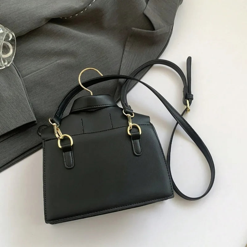 Novidade bolsa crossbody em forma de gola engraçada para mulheres, bolsa de telefone com capa flip preta elegante, presente interessante