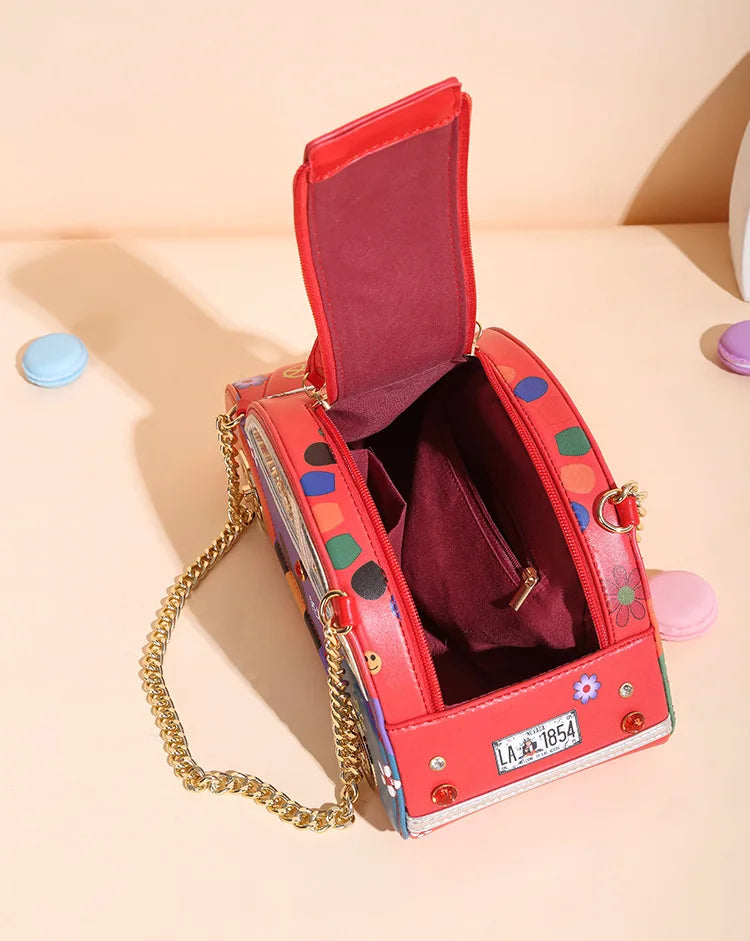 Estilo do carro do vintage saco bolsas e bolsas para as mulheres costura cor corrente sacos de ombro festa embreagem feminina designer marca totes