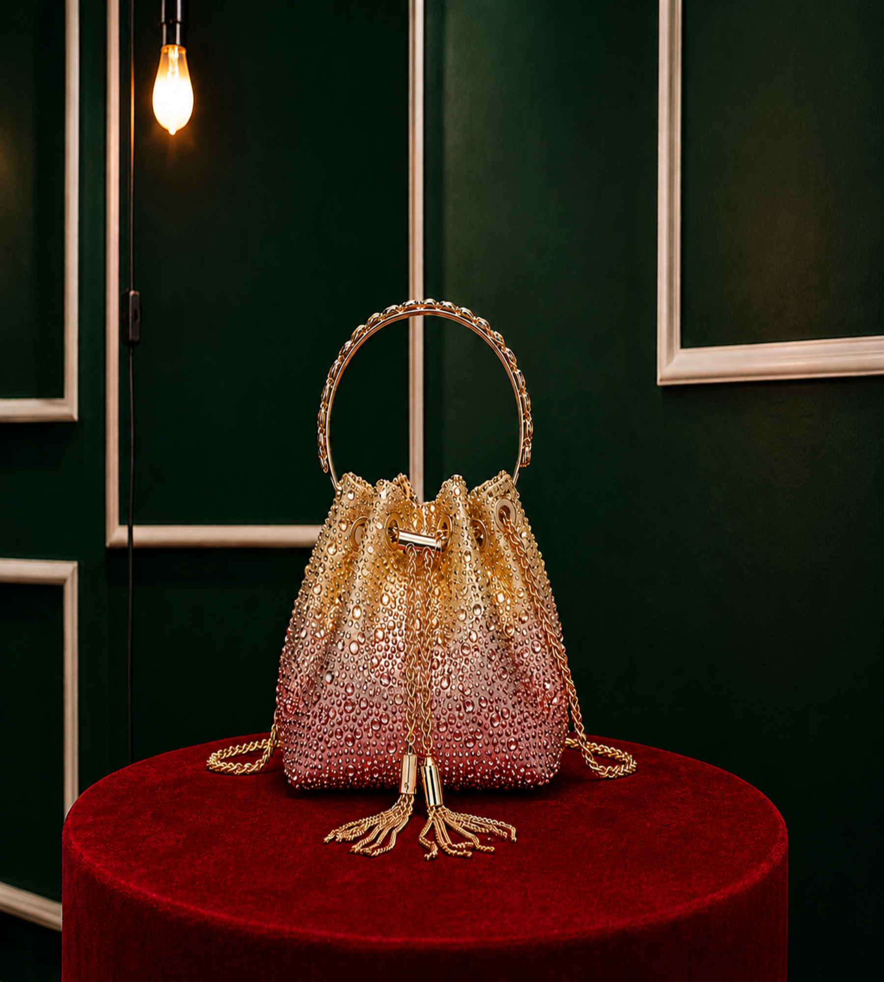 Monclair - Bolsa Saco Strass | Art in Bags