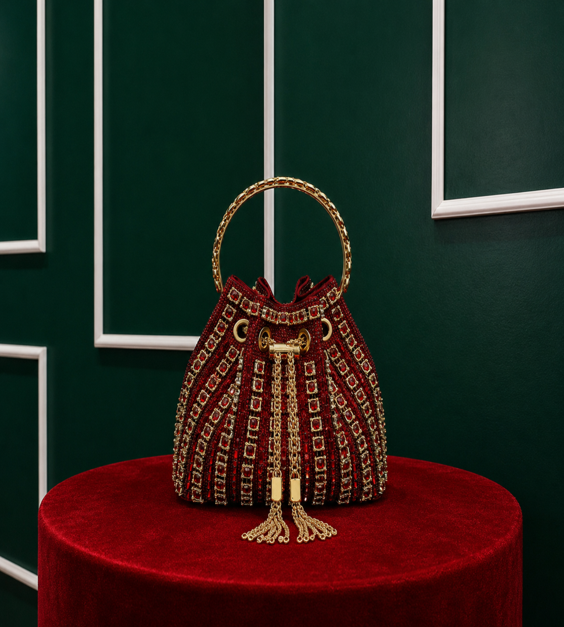 Monclair - Bolsa Saco Strass | Art in Bags