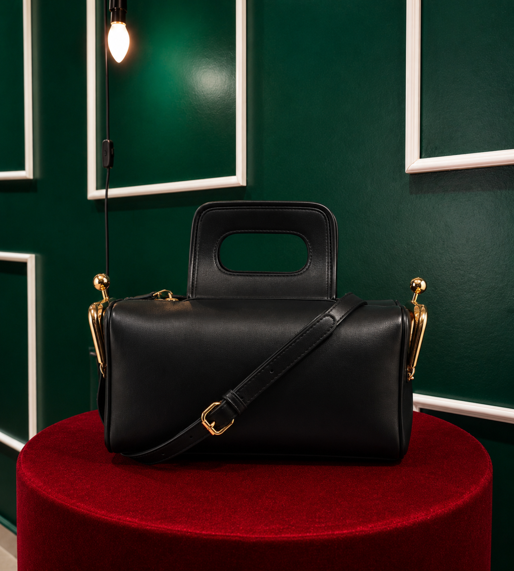 Monroe - Bolsa Couro Fecho Dourado | Art in Bags