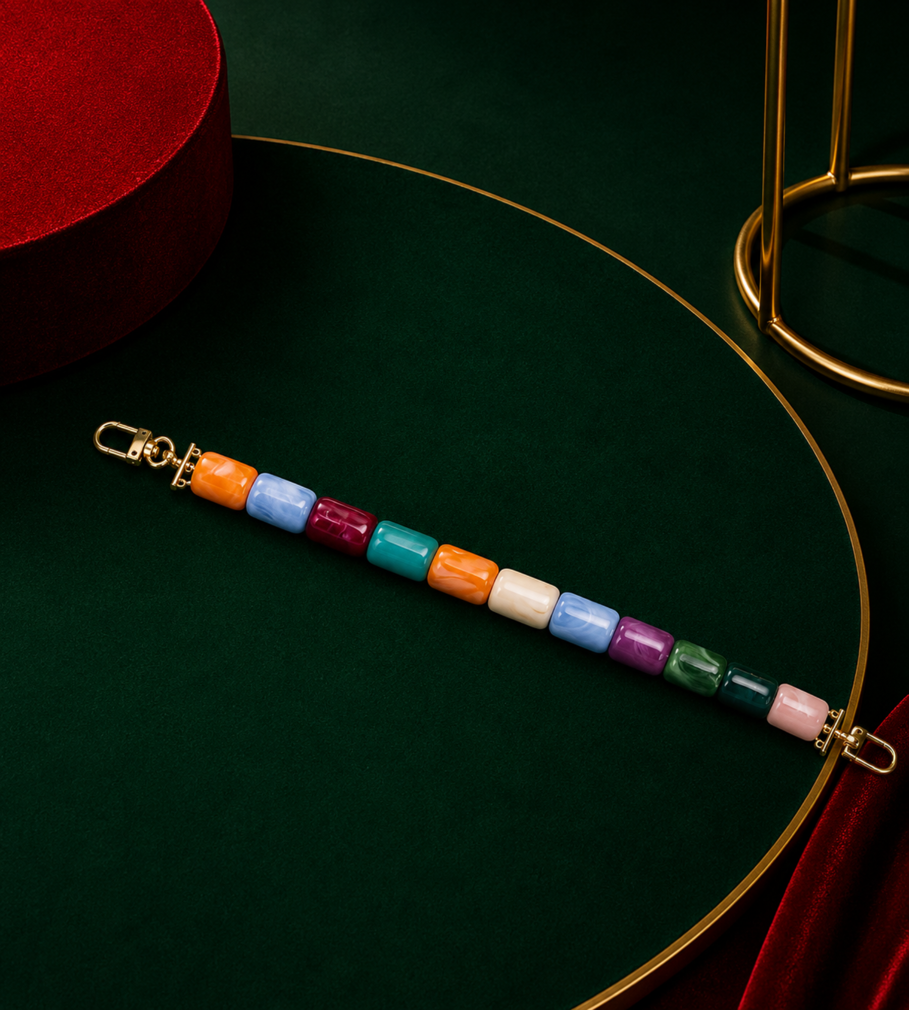 Bag Charm Ladrilhos Coloridos | Art in Bags