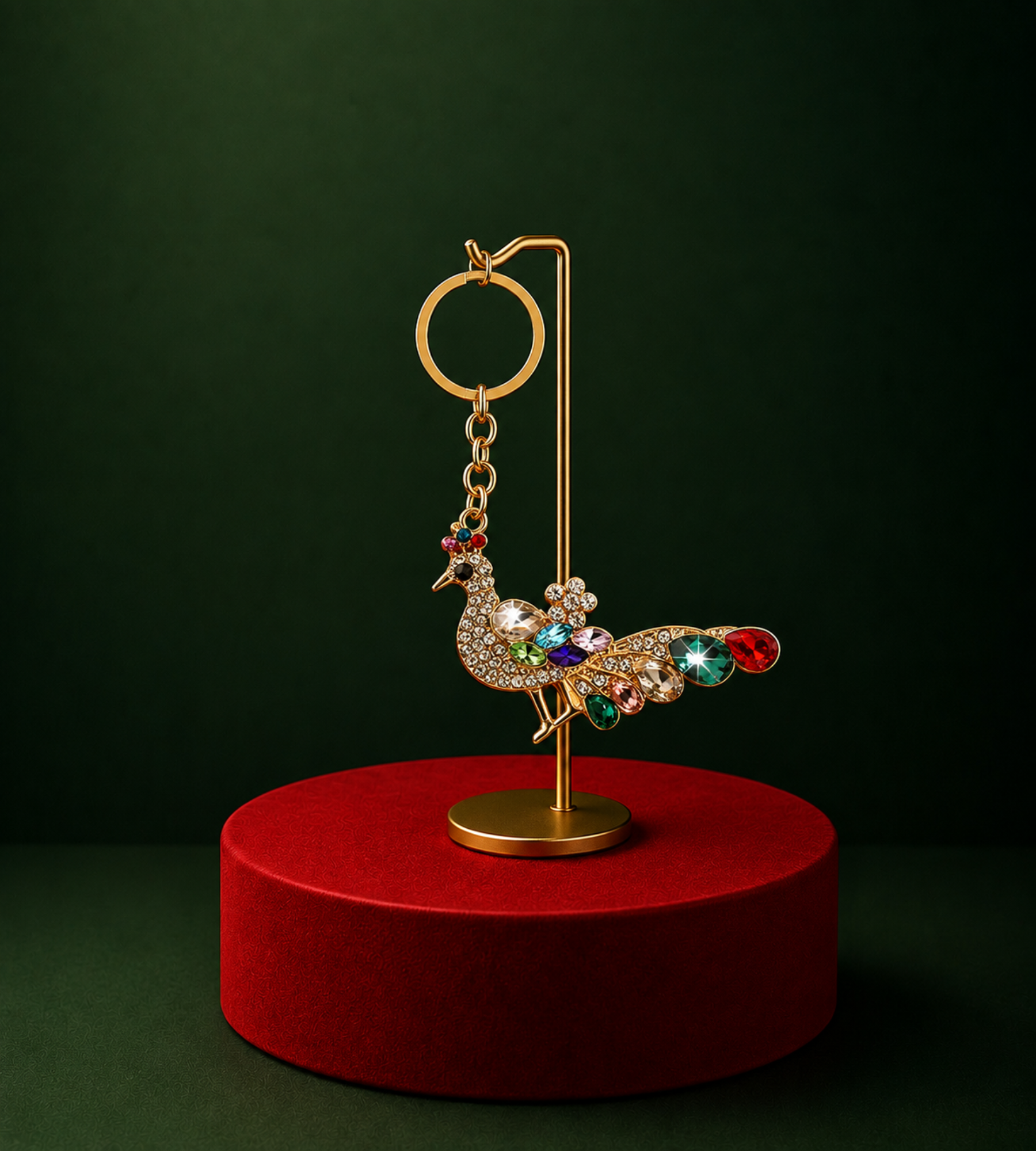 Bag Charm Peacock | Art in Bags