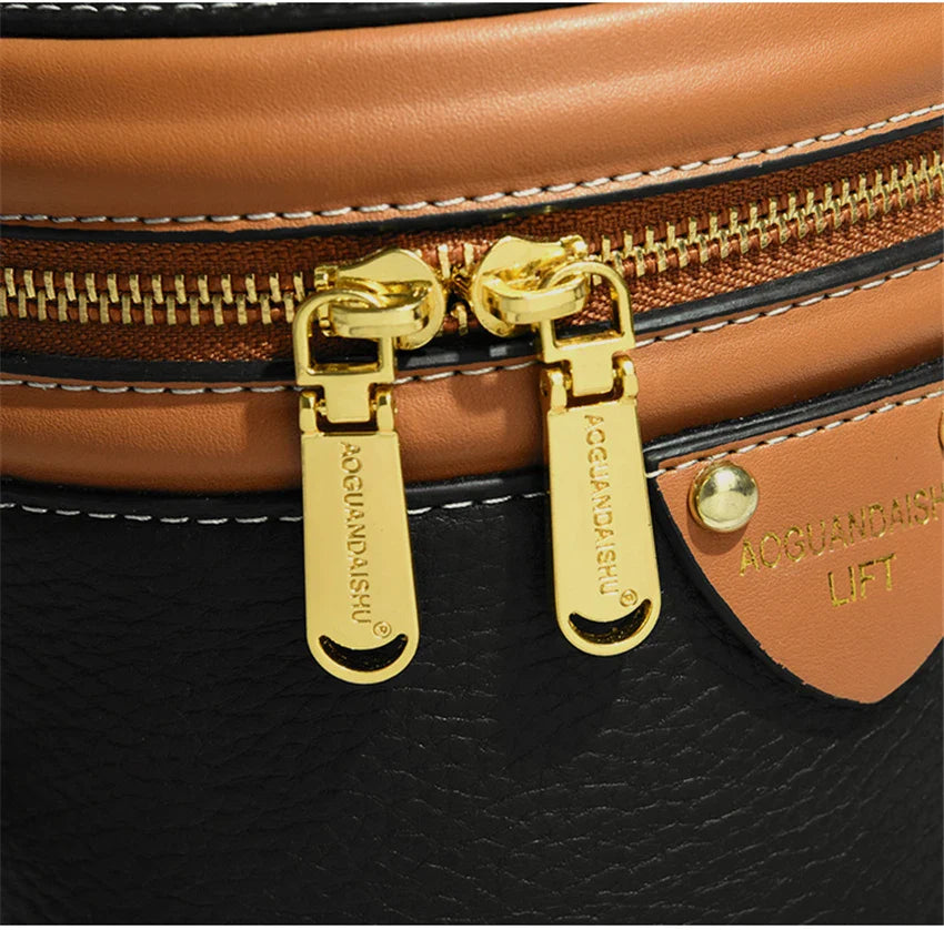 Bolsa de ombro cilíndrica feminina moda balde saco senhoras pequena bolsa designer couro genuíno crossbody sacos para mulheres sac