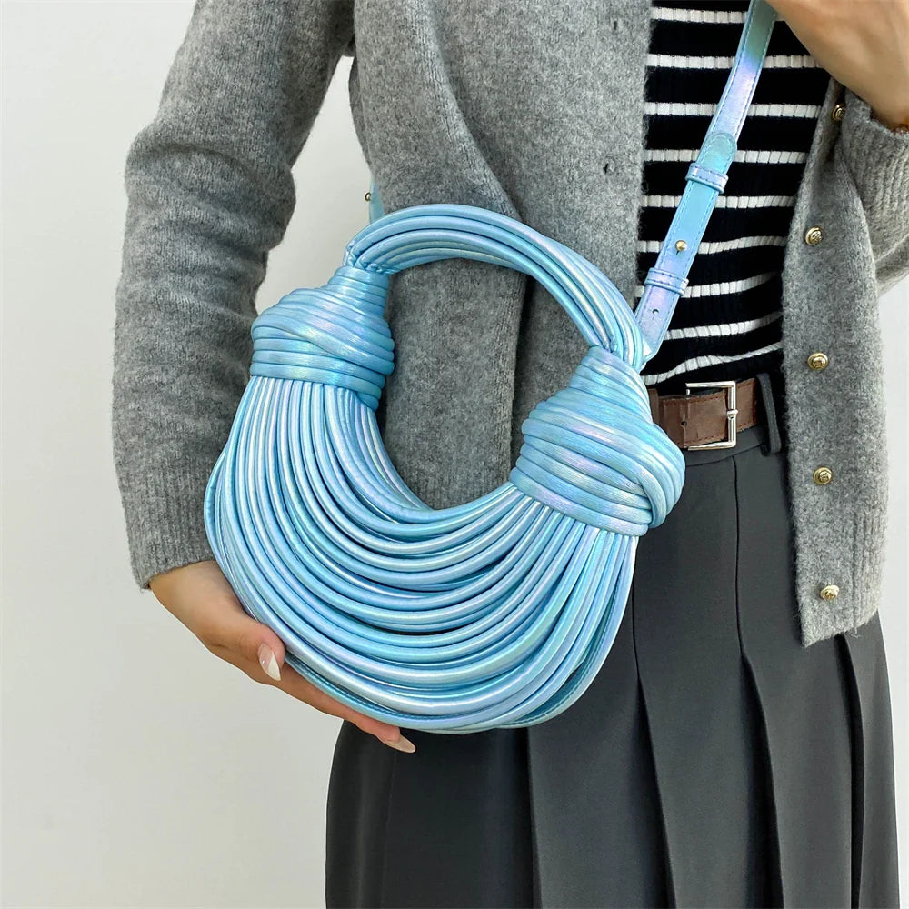 clutch festa feminina luxo bolsa feminina bolsa de festa MOODS Bolsas De Noite De Luxo Para As Mulheres Golden Noodle Knot Design Jantar Partido Clutch Bag 2023 Designer De Luxo Bolsas E Bolsas