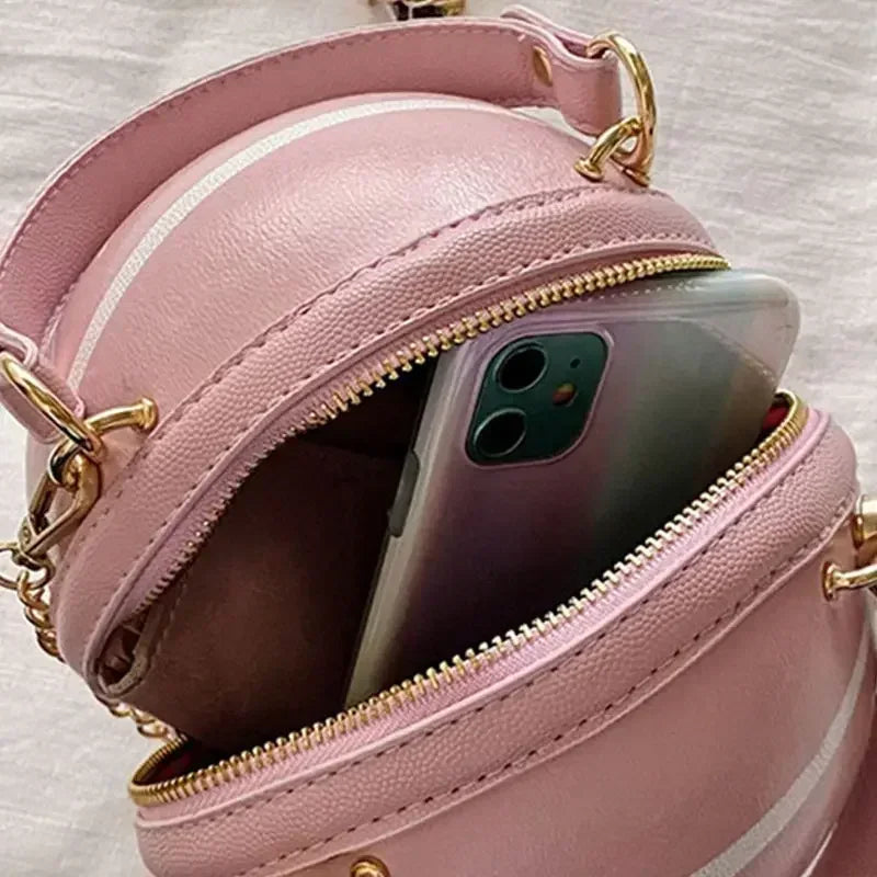 Ins feminino super quente personalizado saco de basquete novo versátil um ombro crossbody saco edição coreana saco redondo
