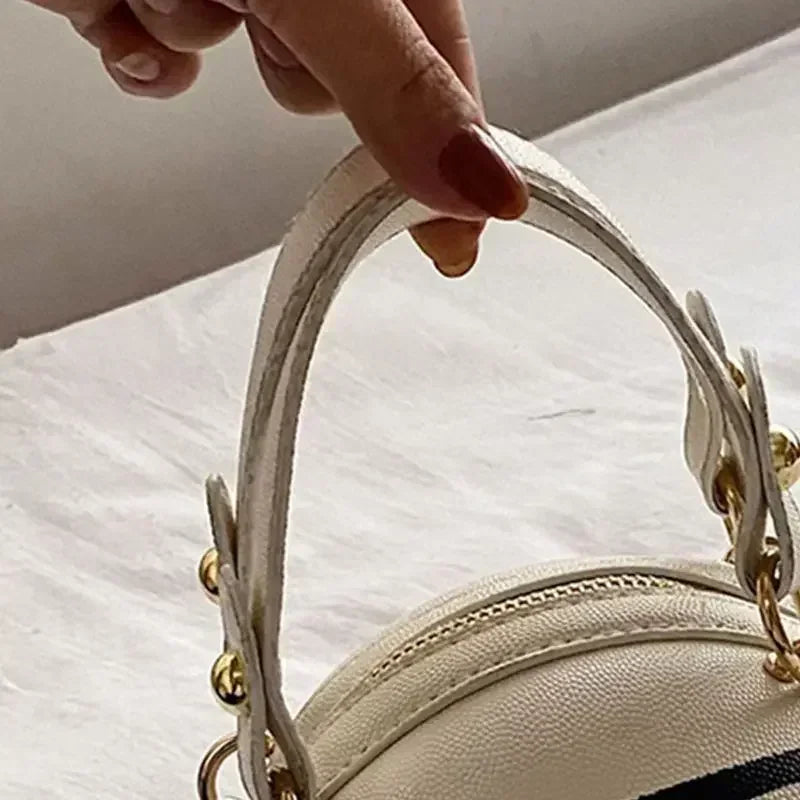 Ins feminino super quente personalizado saco de basquete novo versátil um ombro crossbody saco edição coreana saco redondo