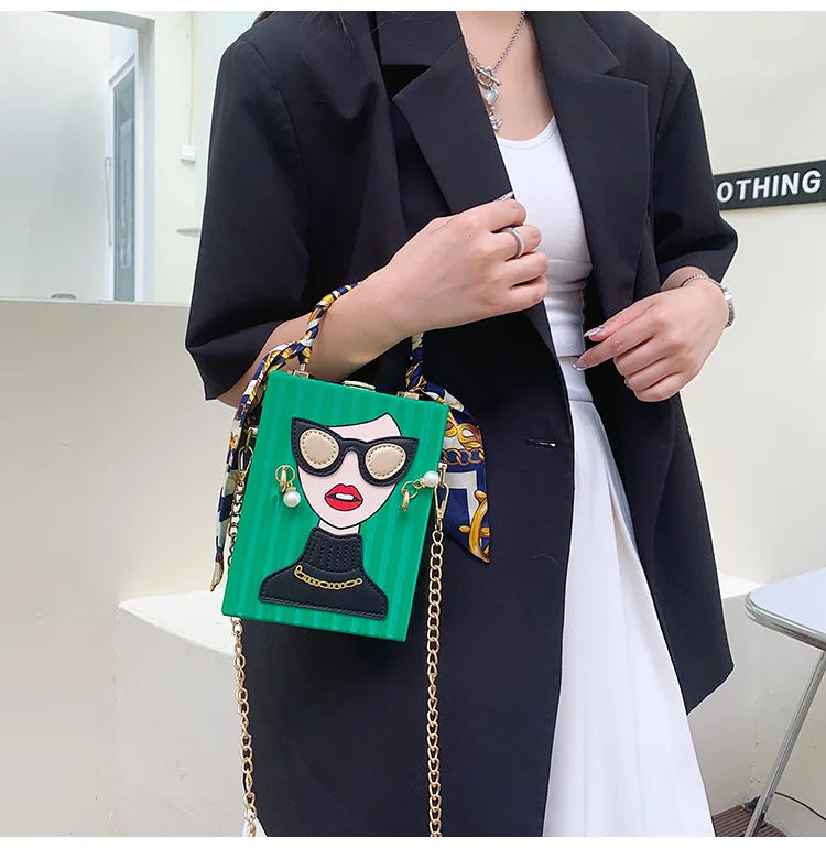 Sacos de noite para as mulheres 2024 nova moda bolsa ombro couro mulher dura alta qualidade hip hop festa luxo designer bolsa