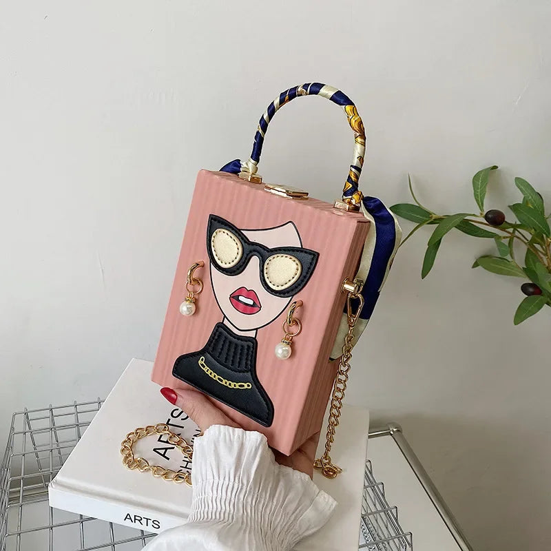 Sacos de noite para as mulheres 2024 nova moda bolsa ombro couro mulher dura alta qualidade hip hop festa luxo designer bolsa