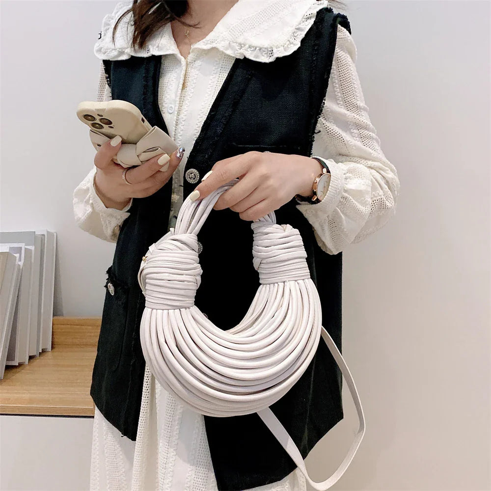 clutch festa feminina luxo bolsa feminina bolsa de festa MOODS Bolsas De Noite De Luxo Para As Mulheres Golden Noodle Knot Design Jantar Partido Clutch Bag 2023 Designer De Luxo Bolsas E Bolsas