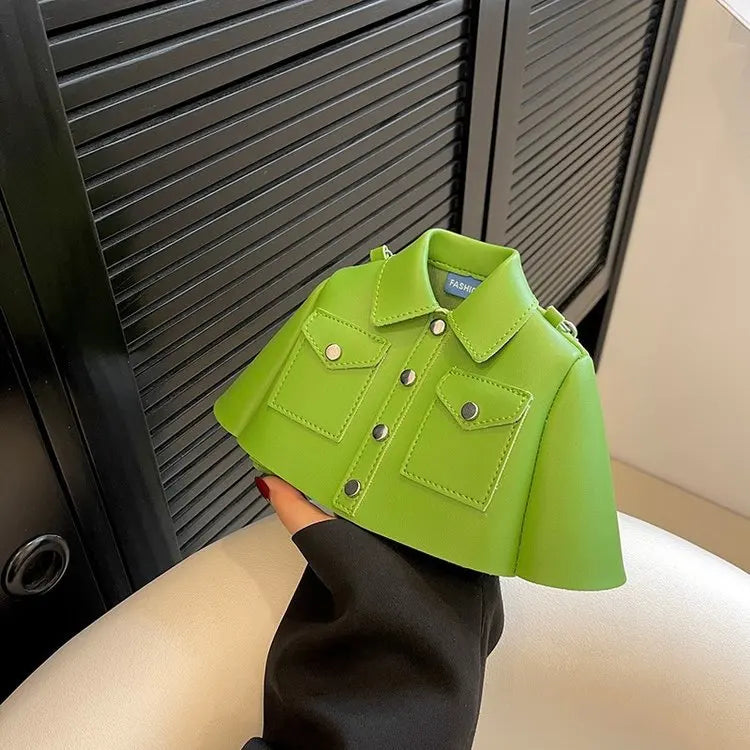 Bolsa crossbody de corrente pequena para mulheres, forma de roupas criativas, bolsa de ombro, 2023