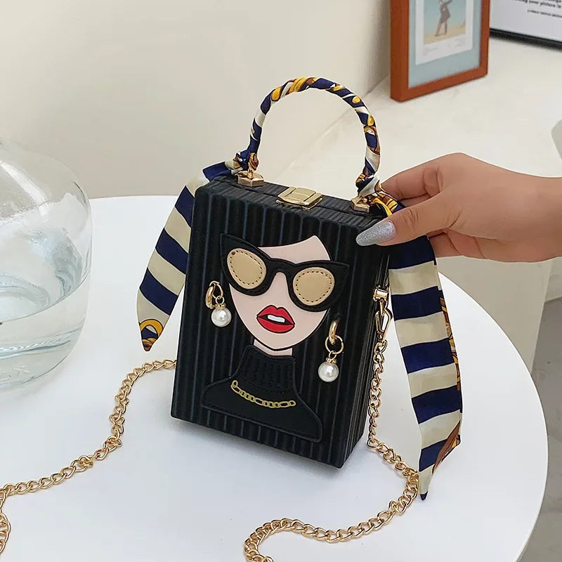 Sacos de noite para as mulheres 2024 nova moda bolsa ombro couro mulher dura alta qualidade hip hop festa luxo designer bolsa