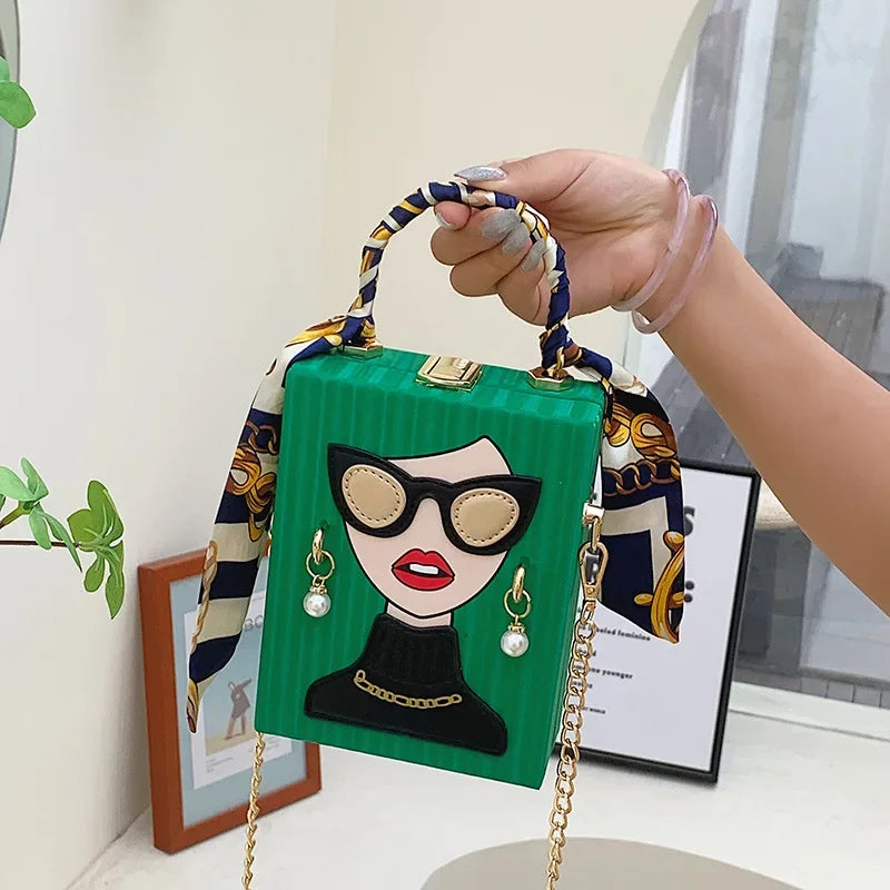 Sacos de noite para as mulheres 2024 nova moda bolsa ombro couro mulher dura alta qualidade hip hop festa luxo designer bolsa