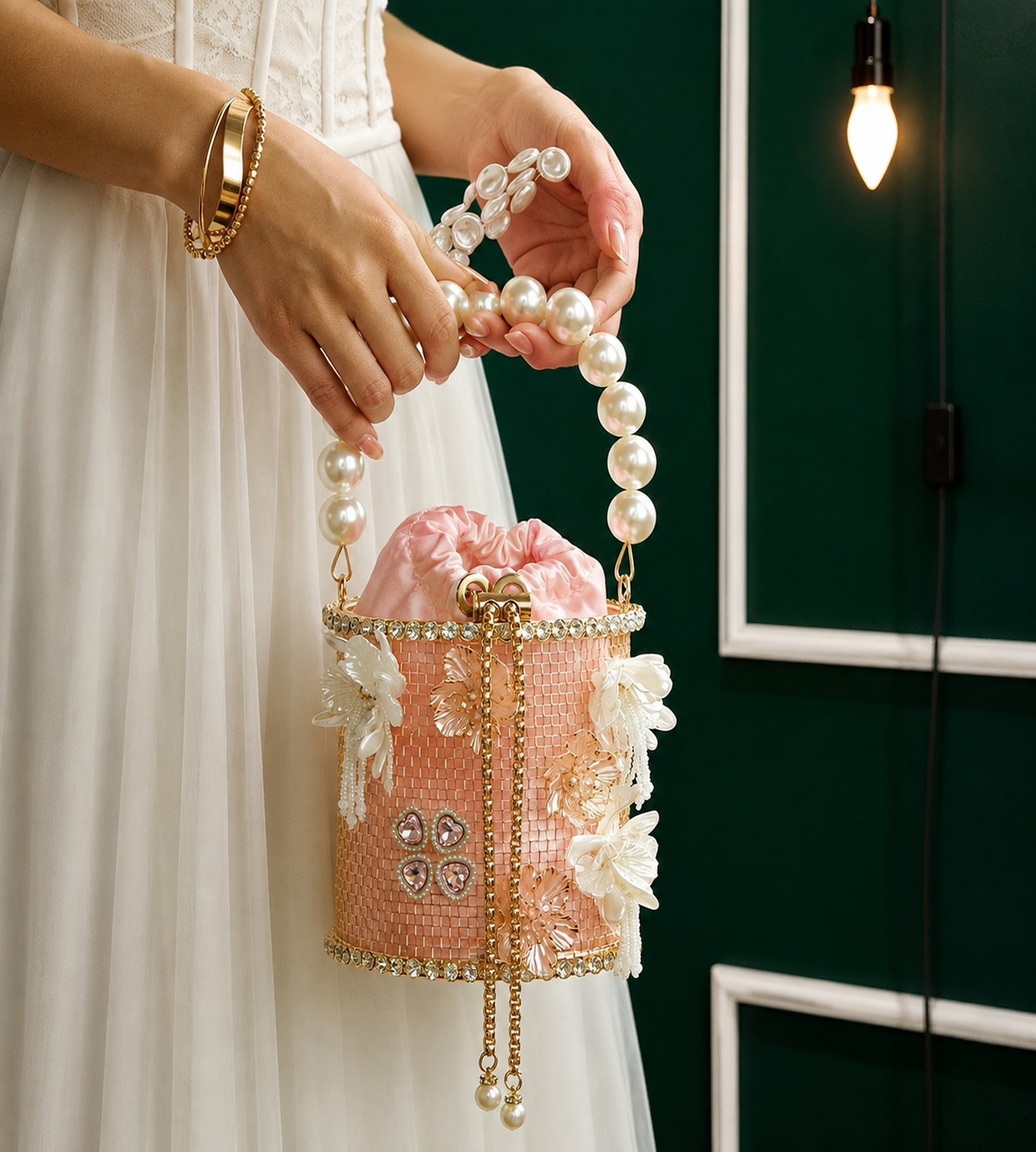 Fioretta - Bolsa Metal Flor | Art in Bags