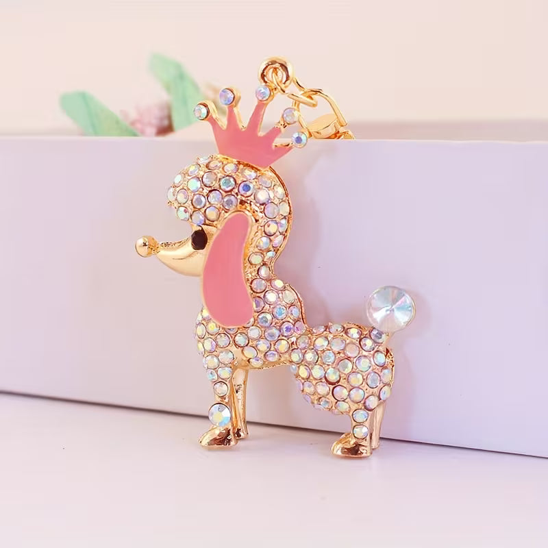 Chaveiro pingente Coroa Poodle