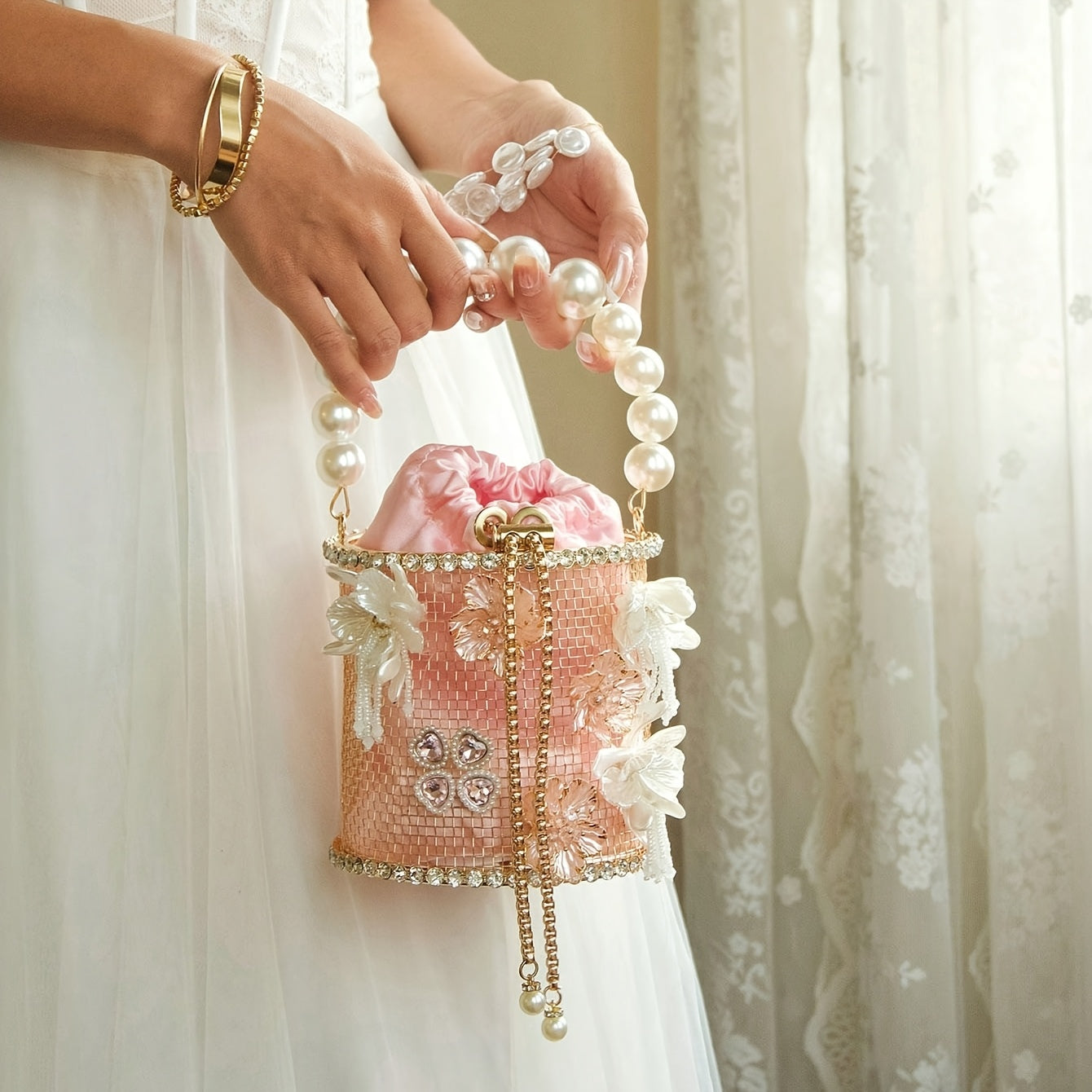 Fioretta - Bolsa Metal Flor | Art in Bags